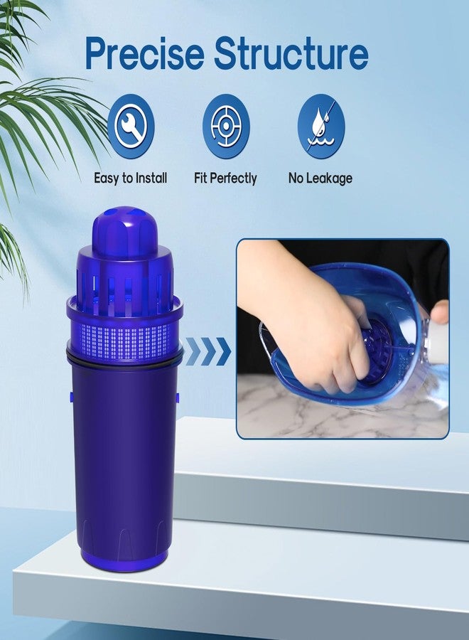 ICEPURE Pitcher Water Filter, Compatible with All PUR® Pitchers & Dispensers Filtration Systems, Replacement for PUR CRF950Z, PPF900Z, PPF951K, PPT700W, PPT711W, CR-1100C, CR1100CV 6Pack - Image 4